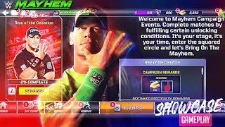 Rise of the Cenation Campaign Event John Cena showcase Gameplay WWE MAYHEM [upl. by Sopher]