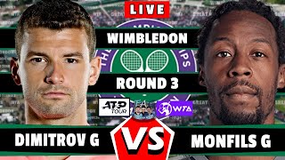 🔴LIVE G Dimitrov VS G Monfils Wimbledon 2024 round3 Dimitro Monfil tennis wta atp [upl. by Bitthia]