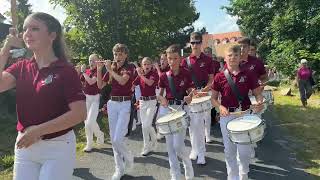 Forstfest Kamenz 2024  Sportlerumzug mit Spielmannszug Kleinröhrsdorf [upl. by Anella]