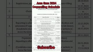 Counselling Schedule  Anmgnm2024 Shorts  Viral [upl. by Attaynek]