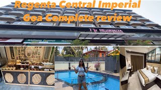 Hotel Regenta Central Imperial Candolim Goa Complete review  Breakfast buffet  Pool  Gaming area [upl. by Enelyam]