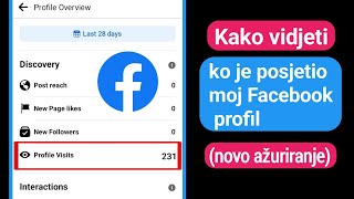 Kako vidjeti ko je posjetio moj Facebook profil novo ažuriranje 2024 [upl. by Essa22]