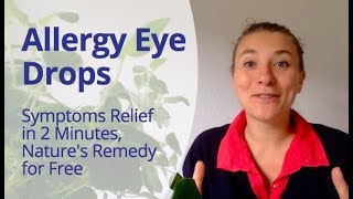 Allergy Eye Drops that Relief Hay Fever Within 2 Minutes Naturally [upl. by Arremat]