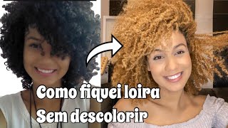 COMO FIQUEI LOIRA SEM DESCOLORIR O CABELO [upl. by Jutta]