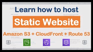 Host a static website on AWS S3 using Cloud Front Distribution and Route53 [upl. by Madi]