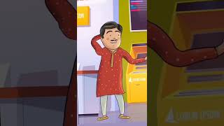 😅🤣jethalal cartoon comedy short short trending trend youtube short [upl. by Yonit497]