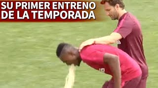 Vomita en el primer entrenamiento del Atlético  Diario AS [upl. by Ninos745]