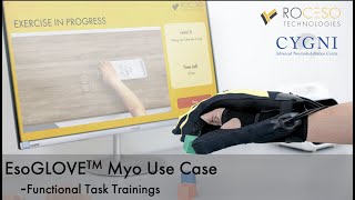 EMGDriven Hand Rehabilitation  EsoGLOVE Myo Use Case [upl. by Funda]