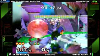 Apex 2014  CT EMP Mew2King vs VGBC Dr PeePee  Grand Finals  SSBM  Japanese Commentary [upl. by Bax]