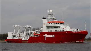 FUGRO VENTURER  Weser höhe Brake Unterweser [upl. by Ytnom]