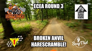 ECEA Hare Scrambles Round 3 Broken Anvil  Partial Course POV [upl. by Taka]