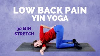 Yin Yoga for LOWER BACK PAIN  30 Minute Yin Yoga Sequence for Back Pain [upl. by Ecile]