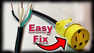 Revive Your Extension Cords Lifespan with Quick and Easy Plug End Replacement [upl. by Ikairik]