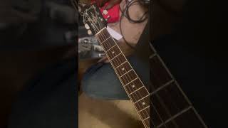 Restringing acoustic guitar with NO tools step II [upl. by Sibley]