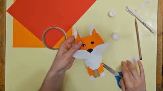 Craft a Cute Paper Fox Easy DIY Tutorial for All Ages 🦊✨ PaperCraft FoxDIY animalcrafts fox [upl. by Leoy]