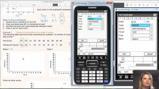 Constucting scatterplots using CAS Casio ClassPad [upl. by Elisha]