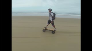 Epic Electric Skateboards on beach [upl. by Halden]