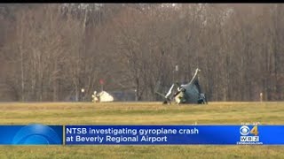 Man critically injured in gyroplane crash at Beverly Regional Airport [upl. by Neirod]