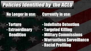 ACLU Obama Continues Bush Abuses [upl. by Robinett285]