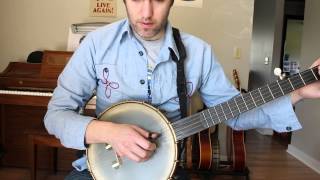 Basic Folk Banjo Fingerpicking Tutorial [upl. by Theodore]