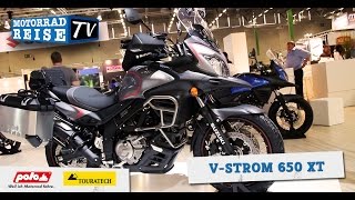 SUZUKI VStrom 650 XT 2015 Vorstellung INTERMOT [upl. by Stiles142]