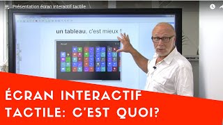 Présentation de lécran interactif tactile [upl. by Davidson]