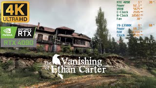 The Vanishing of Ethan Carter  4K Benchmarking RTX 4090 amp i913900K  Maximum Settings [upl. by Ahsinid520]