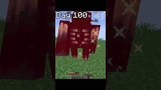 Minecraft 100 days videos be like💀minecraftmemes [upl. by Aisetra]