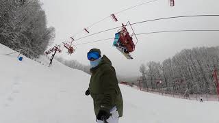 Snowboarding Ober Gatlinburg Tennessee 2021 [upl. by Ilke]