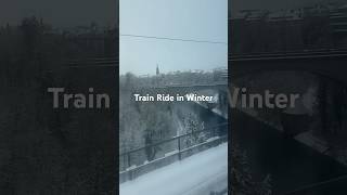 Train Ride in Winter Bern Switzerland trainride winter switzerland [upl. by Shulins]