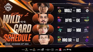 🔴 LIVE  M6 Wild Card Stage  DAY 2 [upl. by Nannie]