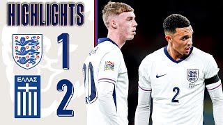 England 12 Greece  Three Lions Defeated At Wembley  UEFA Nations League Highlights [upl. by Amasa]