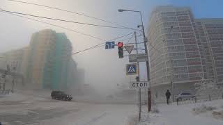 413 C in Yakutsk Russia Dec 1st 2018 1120 am winter city [upl. by Amari976]