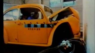 VW Beetle Käfer NEW and better CRASH TEST [upl. by Drauode]