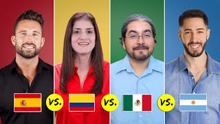 Spain vs Colombia vs Mexico vs Argentina  Spanish Word Differences [upl. by Darby369]