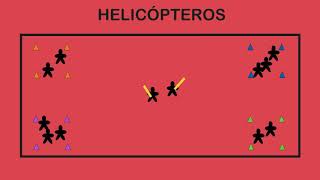 HELICÓPTEROS  Juegos Educación Física [upl. by Falito]