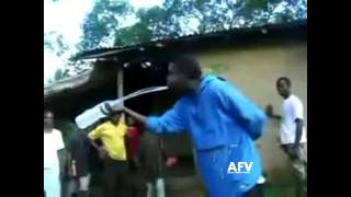 Africa Real Elephant Man with Trunk spits out water [upl. by Aneerak906]