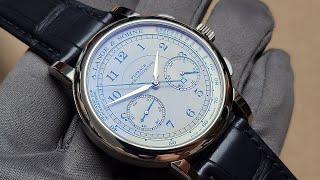 Op187 A Lange amp Sohne 1815 Chronograph專門店特別版開箱評測  堪稱佈局結構與打磨最漂亮的計時機芯 明錶玩樂 [upl. by Swerdna]