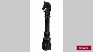 Antique 2 Outdoor Victorian style 1920th Cent iron horse [upl. by Artinahs]