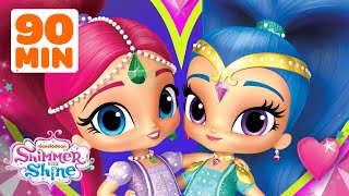 Shimmer and Shine Celebrate Friendship 💗 w Leah  90 Minute Compilation  Shimmer and Shine [upl. by Nezam]