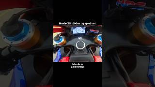 Honda CBR 1000rrr top speed test shorts rider viral [upl. by Auos]