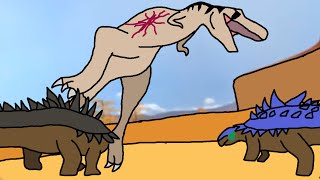 tarbosaurus vs polacanthus [upl. by Ortiz]