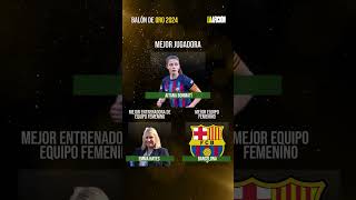 Estos son TODOS los ganadores del BALÓN DE ORO 2024 [upl. by Ennayk]