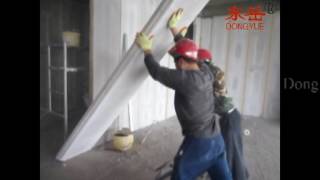 AAC Autoclaved Aerated Concrete Panel installation [upl. by Norrek536]