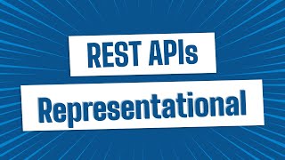 What does REPRESENTATIONAL mean In REST APIs [upl. by Vanzant]