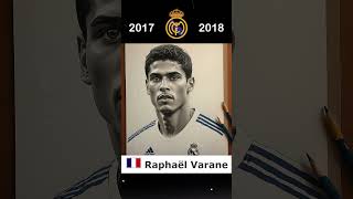 Seketsa Lukisan Skuad Real Madrid 2017  2018 football cristianoronaldo realmadrid soccer [upl. by Ihcelek]