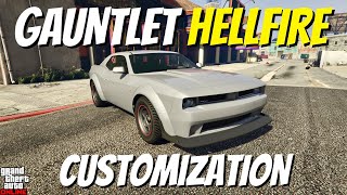 Bravado Gauntlet Hellfire Customization  GTA Online [upl. by Nykal809]