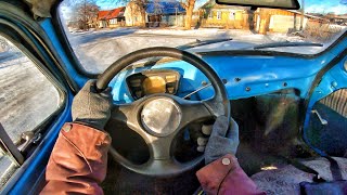 1963 ZAZ965 Zaporozhets 12 MT  POV TEST DRIVE [upl. by Anaihk]