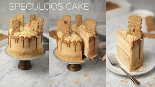 Speculoos Cake Recipe l Speculaas Torta [upl. by Eveiveneg]