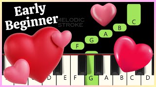 A Lovers Concerto  The Toys  VERY EASY BEGINNER PIANO TUTORIAL [upl. by Lundell4]